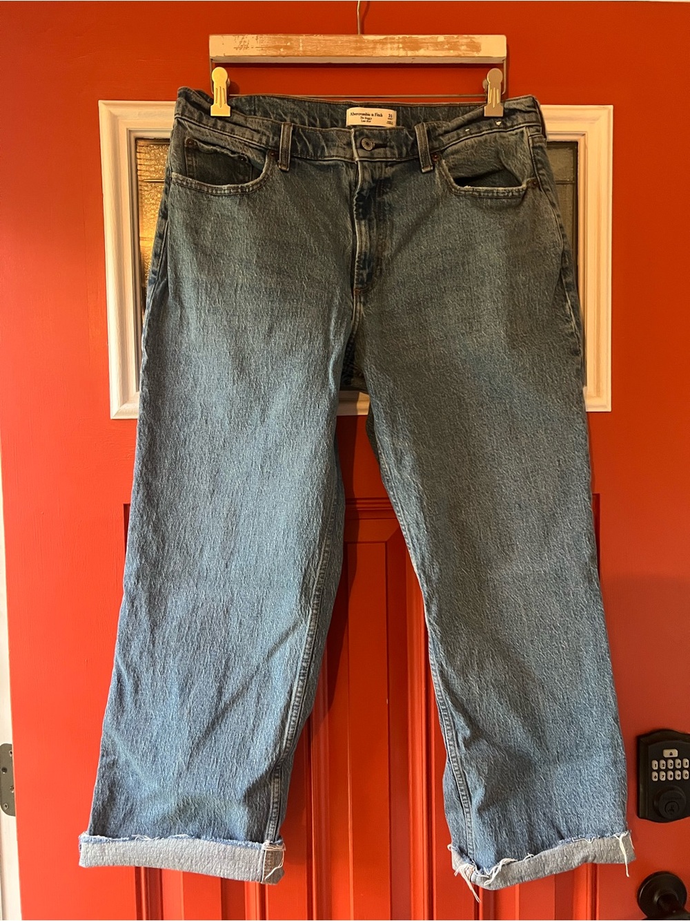 Abercrombie Low Rise Baggy Jeans 31 short